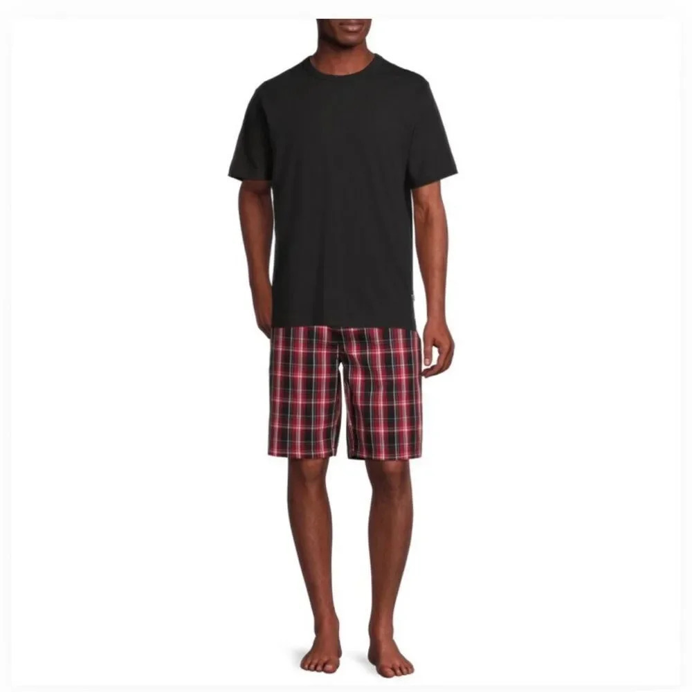 Hanes Men's and Big Men's Woven Stretch Sleep Jam Shorts, 2-Pack 2XL NWOT - Picture 2 of 9